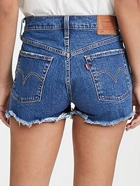 Levi's 501 High Rise Denim Shorts Button Fly Size 26 Worn Once